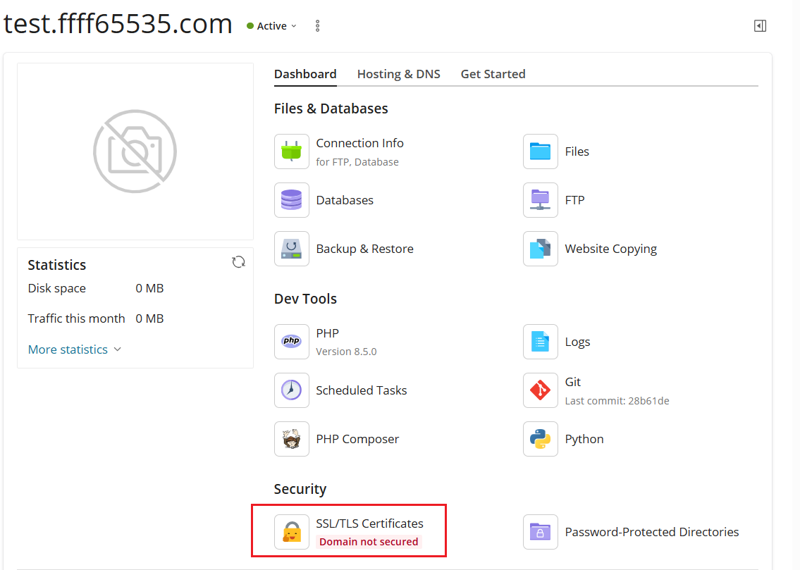 图九:进入 SSL 页面